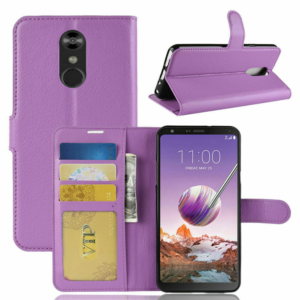 Étui portefeuille en cuir Folio pour LG Q Stylo Plus / Stylo 4 Étui portefeuille en cuir Folio pour LG Q Stylo Plus / Stylo 4